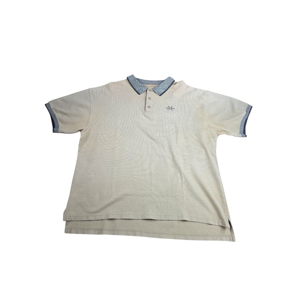 Big Dog Golf Polo Shirt Men's 2X Waffle Knit Golf Club Logo 100% Cotton